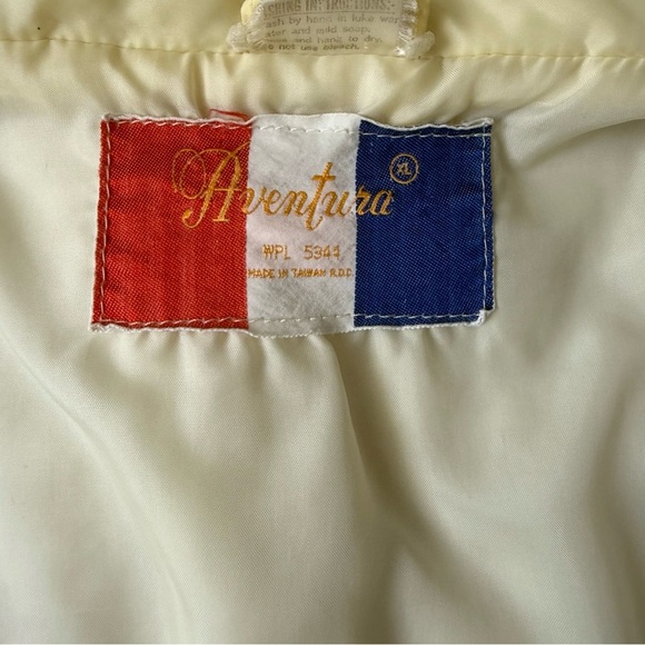 Vintage AVENTURA Grunge Brown Tan Cream Puffy Vest Earth Tones XL - Picture 3 of 13